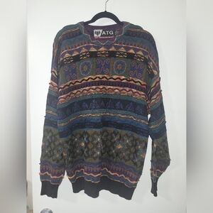Coogi style crewnecks multicolor sweater ATG Canada